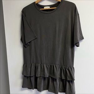 NWOT GREY BOUTIQUE T-SHIRT TUNIC DRESS - LARGE